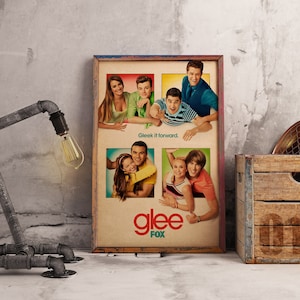 Poster della serie TV Glee, stampa da parete di Rachel Berry, stampa di una commedia musicale, decorazione per coro di scuola superiore, poster di una serie TV da regalare