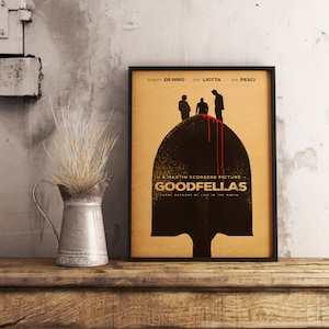 Goodfellas Poster: Vintage Kraft Paper Movie Art Print