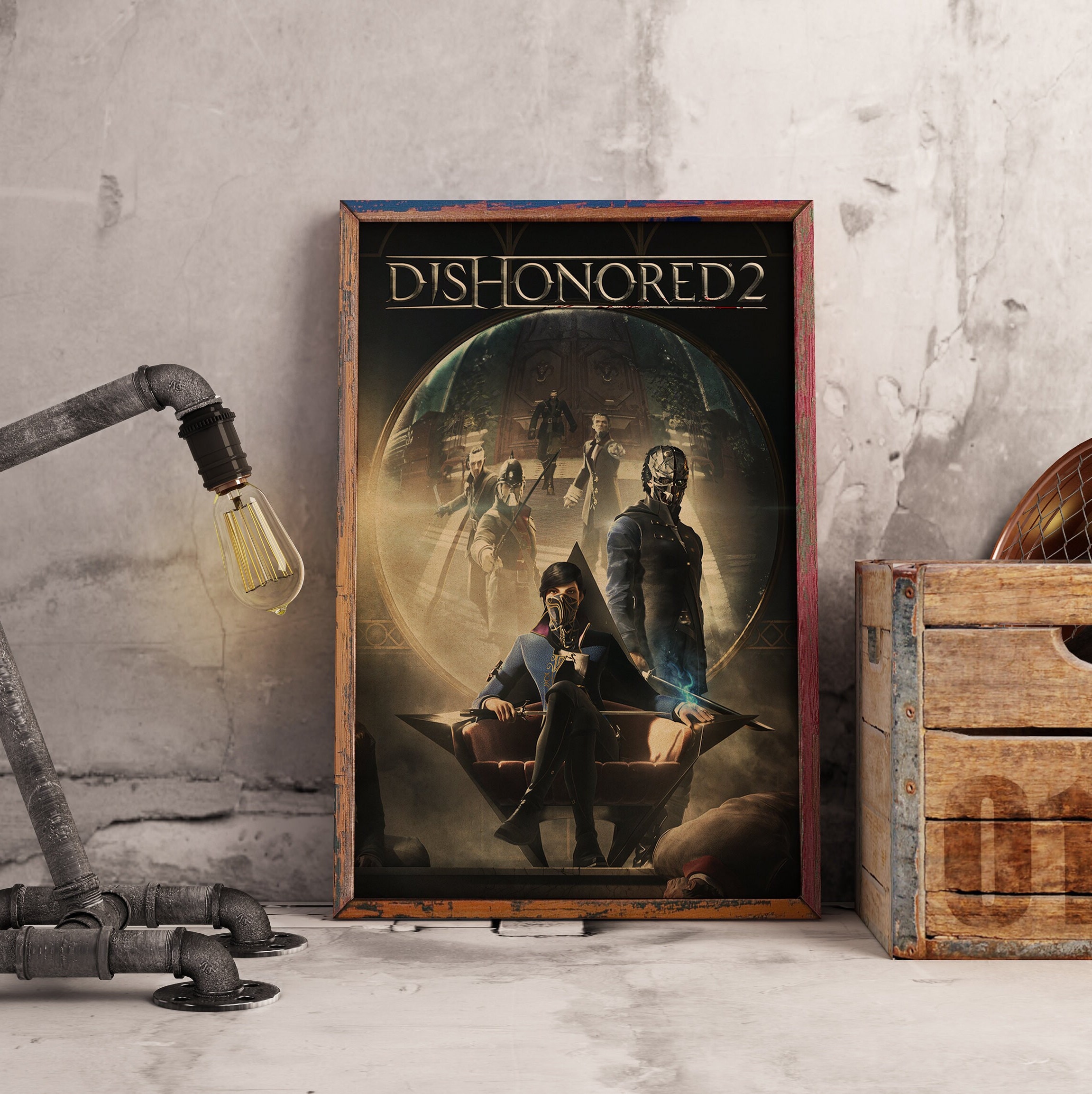 Dishonored 2 Poster: Emily & Corvo Kraft Paper Print - Etsy