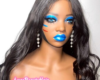 26 Inch Body Wave Wig | Raw Vietnamese Human Hair, HD Lace Frontal