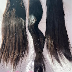 Raw Vietnamese Hair 12 Inch Single Donor Bundles (2) with 6x6 HD Lace Closure, 100% Bone Straight, Silky Quality Hair