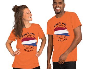 EURO 2024 Nederland / Nederland / fan unisex t-shirt / voetbal / voetbal / eurocup