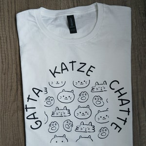 Damen T-Shirt / Katze / katze / Chatte / Gatta / T-Shirt / Tshirt / Polo / Tier / Haustier / Geschenk Bild 1