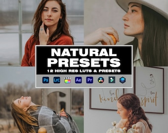 12 Natural Lightroom Presets | Mobile & Desktop | Natural | Photo Editing Filter Instagram | Mobile Lightroom Preset | Photoshop