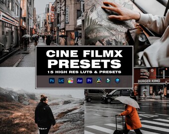 15 Cine Filmx Lightroom Presets | Mobile & Desktop | CINE | Photo Editing Filter Instagram | Mobile Lightroom Preset | Photoshop