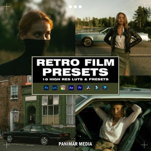 10 Retro Film Lightroom Presets | Mobile & Desktop | RETRO | Photo Editing Filter Instagram | Mobile Lightroom Preset | Photoshop