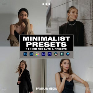 10 Minimalist LIGHTROOM Presets | Mobile & Desktop | Minimalist | Photo Editing Filter for Instagram | Mobile Lightroom Presets | Photoshop