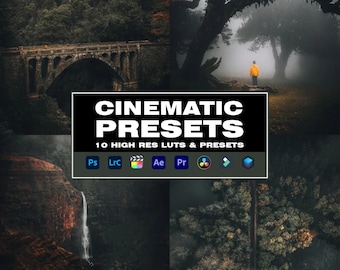 10 Cinematic Lightroom Presets | Mobile & Desktop | CINEMATIC | Photo Editing Filter Instagram | Mobile Lightroom Preset | Photoshop