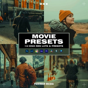 13 Movie LIGHTROOM Presets | Mobile & Desktop | Movie | Photo Editing Filter for Instagram | Mobile Lightroom Preset | Photoshop | Cinematic