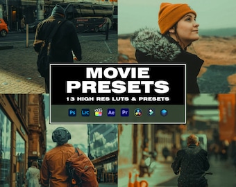 13 Movie LIGHTROOM Presets | Mobile & Desktop | Movie | Photo Editing Filter for Instagram | Mobile Lightroom Preset | Photoshop | Cinematic