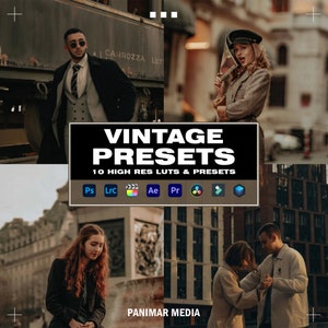 10 Vintage Lightroom Presets | Mobile & Desktop | Vintage | Photo Editing Filter Instagram | Mobile Lightroom Preset | Photoshop