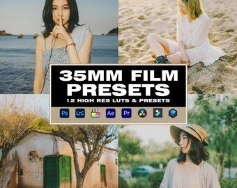 12 35mm Film Lightroom Presets | Mobile & Desktop | 35MM FILM | Photo Editing Filter Instagram | Mobile Lightroom Preset | Photoshop