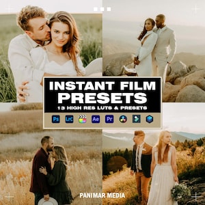 13 Instant Film Lightroom Presets | Mobile & Desktop | Photo Editing Filter for Instagram | Mobile Lightroom Preset | Photoshop | Cinematic