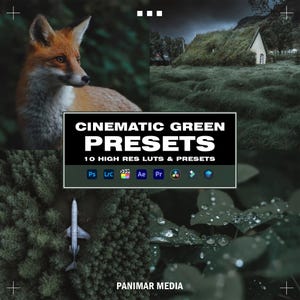 10 Cinematic Green Lightroom Presets | Mobile & Desktop | CINEMATIC | Photo Editing Filter Instagram | Mobile Lightroom Preset | Photoshop