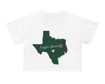 Green Crop Tee Baylor University in Waco