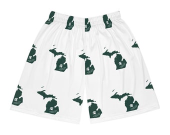 Basketball Shorts (AOP) Michigan State