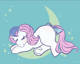 Nappin' 80's Pony Repro Print