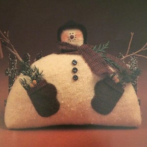 Vintage Sewing PATTERN Mr. Freeze 6 1/2" SNOWMAN DOLL Ornie - DeCuyper Trading Co. 1998