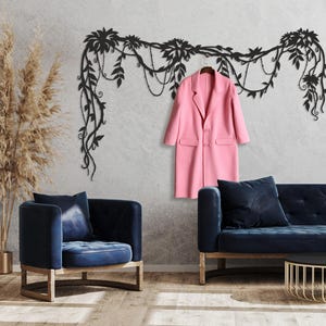Tree branch decor wall hanging, clothes rack, hat hook, home decor, branch coat wall hanger, bag hook, unique wall decor, modern coat rack