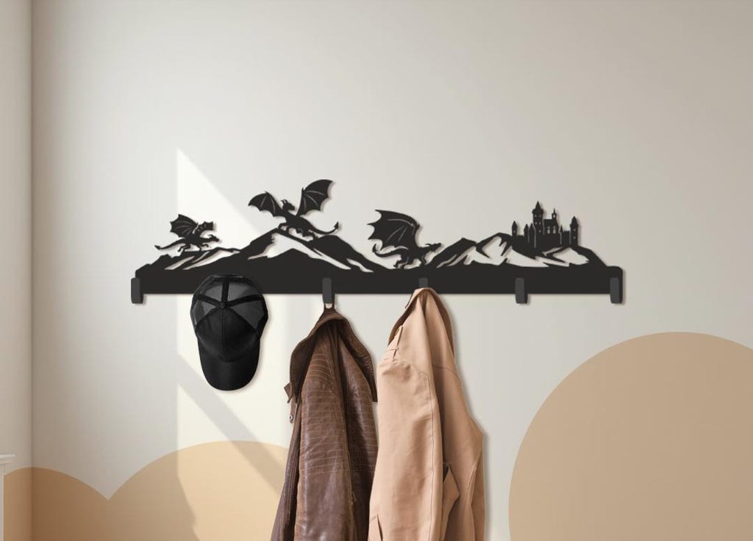 Dragon Rack Dragon Rack Metal, Black Metal Hooks, Metal Clothing Rack, Dragon Coat ...