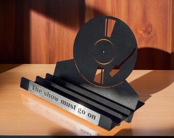 Speelt nu vinylplatenstandaard, vinylhouder, platenspelerstandaard, vinylopslag, vinylplatenrek, cadeau voor muzikant, decor muziekstudio