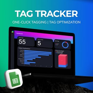 Etsy SEO Tag Manager Spreadsheet | Google Sheets Digital Template for Tag Optimization & Listing Keywords