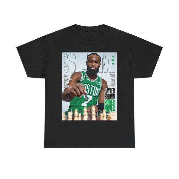 Jaylen Brown Boston Celtics NBA Slam Cover Tee Shirt