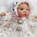 Cheryls Crochet D37 Doll 4 to 5 inches Cotton Matinee Set PDF Download Crochet Pattern