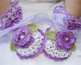 Cheryl's Crochet CC37 Baby Fancy Lace V-St Booties PDF Download Crochet Pattern