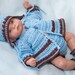 Cheryls Crochet D107 Doll 10 to 12 inches Pretty Matinee Set PDF Download Crochet Pattern