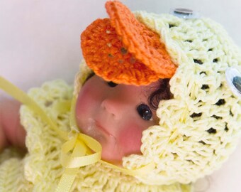 Cheryls Crochet CB15 Doll 7 to 8 inches Little Bumble Bee Layette Set PDF Download Crochet Pattern