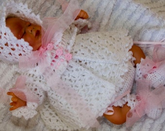 Cheryls Crochet CC92 Preemie Baby Fairy Lace Micro Set PDF Download