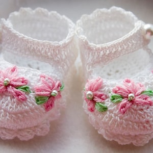 Cheryl's Crochet CC56 Baby Fancy Mary Jane Booties PDF Download Crochet Pattern