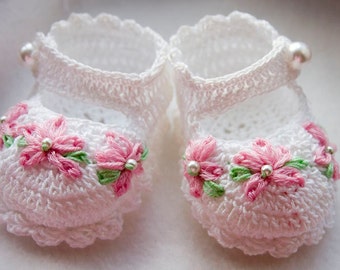 Cheryl's Crochet CC56 Baby Fancy Mary Jane Booties PDF Download Crochet Pattern