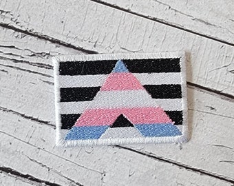 LGBTQ Transgender Ally Flag Patch - LGBT Ally Patch. Trans Ally Pride Great for Christmas Stocking Stuffers!