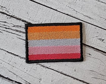 LGBTQ Lesbian Pride Flag Patch - LGBT Pride Patch. Great for Christmas Stocking Stuffers!