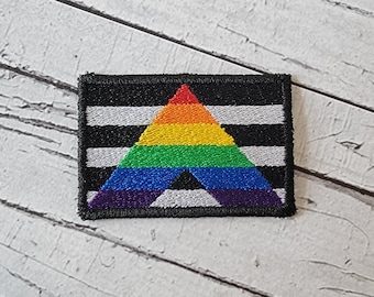 BESTSELLER! LGBTQ Straight Ally Flag Patch - LGBT Patch. Great for Christmas Stocking Stuffers!