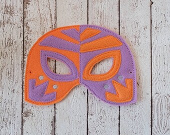 Luchador Mask - felt Luchador mask for Birthday Parties, Halloween, or Dress-up Play, Wrestler Halloween Mask, Luchador Halloween Costume