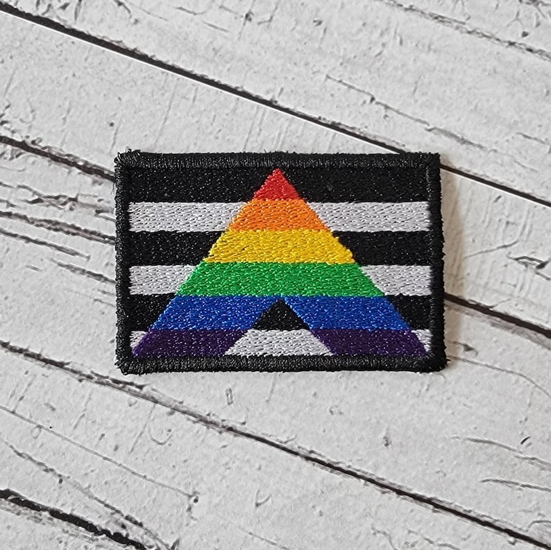 BESTSELLER LGBTQ Straight Ally Flag Patch LGBT Patch. Great for Christmas Stocking Stuffers image 2