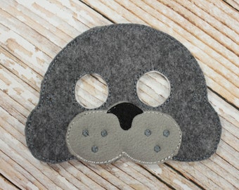 BESTSELLER! Seal Mask - felt Seal mask for Birthday Parties, Halloween, or Dress-up Play, Seal Halloween Mask, Seal Halloween Costume