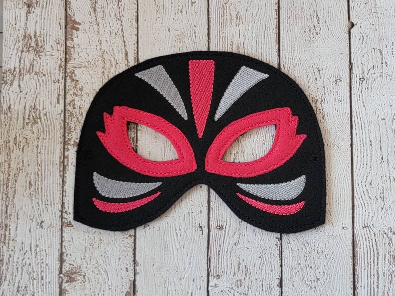 Luchador Mask felt Luchador mask for Birthday Parties, Halloween, or Dress-up Play, Wrestler Halloween Mask, Luchador Halloween Costume image 1