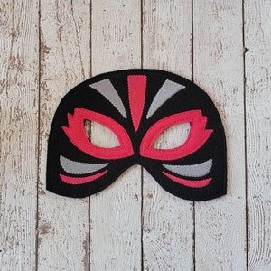 Luchador Mask felt Luchador mask for Birthday Parties, Halloween, or Dress-up Play, Wrestler Halloween Mask, Luchador Halloween Costume image 2