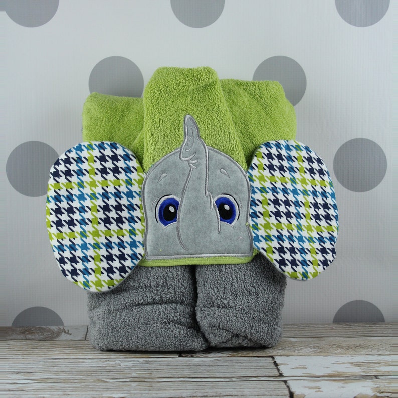 Kids Hooded Towel Elephant Hooded Towel Elephant Towel Etsy