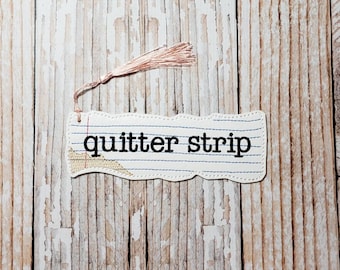 BESTSELLER! Quitter Strip Bookmark - Notebook Paper Inspired Bookmark.  Great for Christmas Stocking Stuffers!