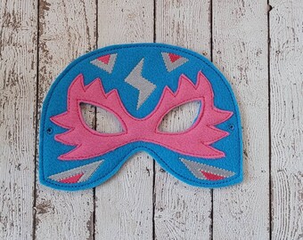 Luchador Mask - felt Luchador mask for Birthday Parties, Halloween, or Dress-up Play, Wrestler Halloween Mask, Luchador Halloween Costume