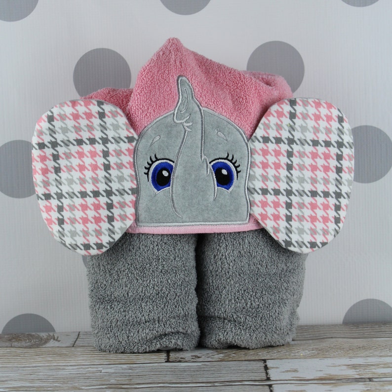 Kids Hooded Towel Elephant Hooded Towel Elephant Towel Etsy