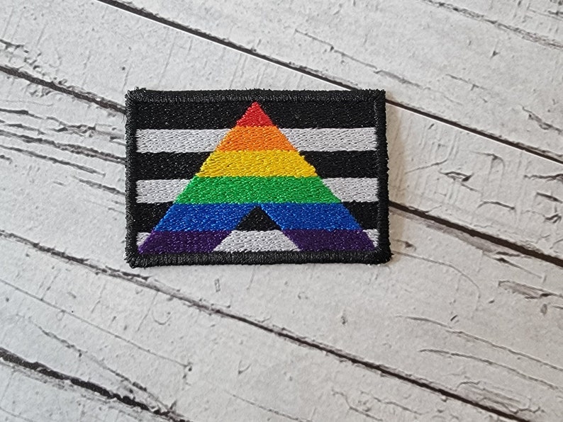 BESTSELLER LGBTQ Straight Ally Flag Patch LGBT Patch. Great for Christmas Stocking Stuffers image 1