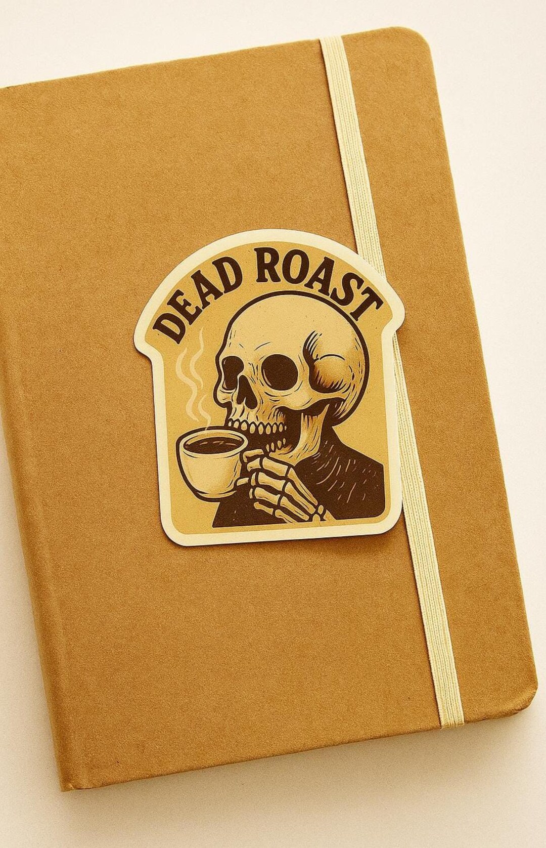 Dead Roast Skull Espresso Sticker, Coffee Lover Retro Skeleton Art Cute ...
