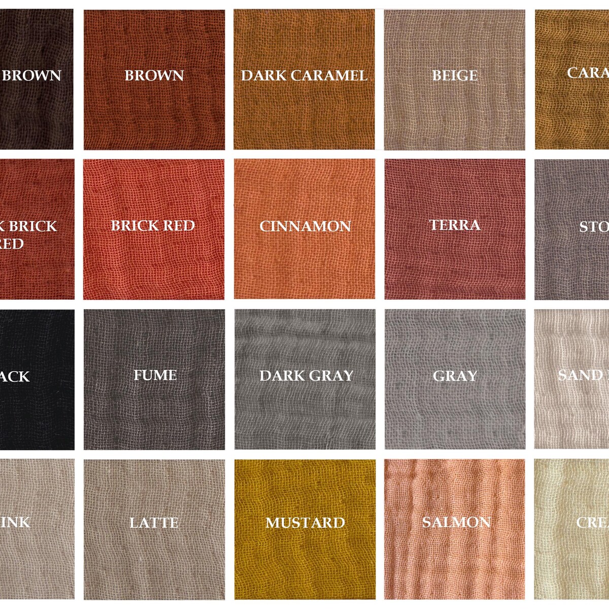 Organic Muslin Pillow Cover: Customizable, 40 Colors - Etsy