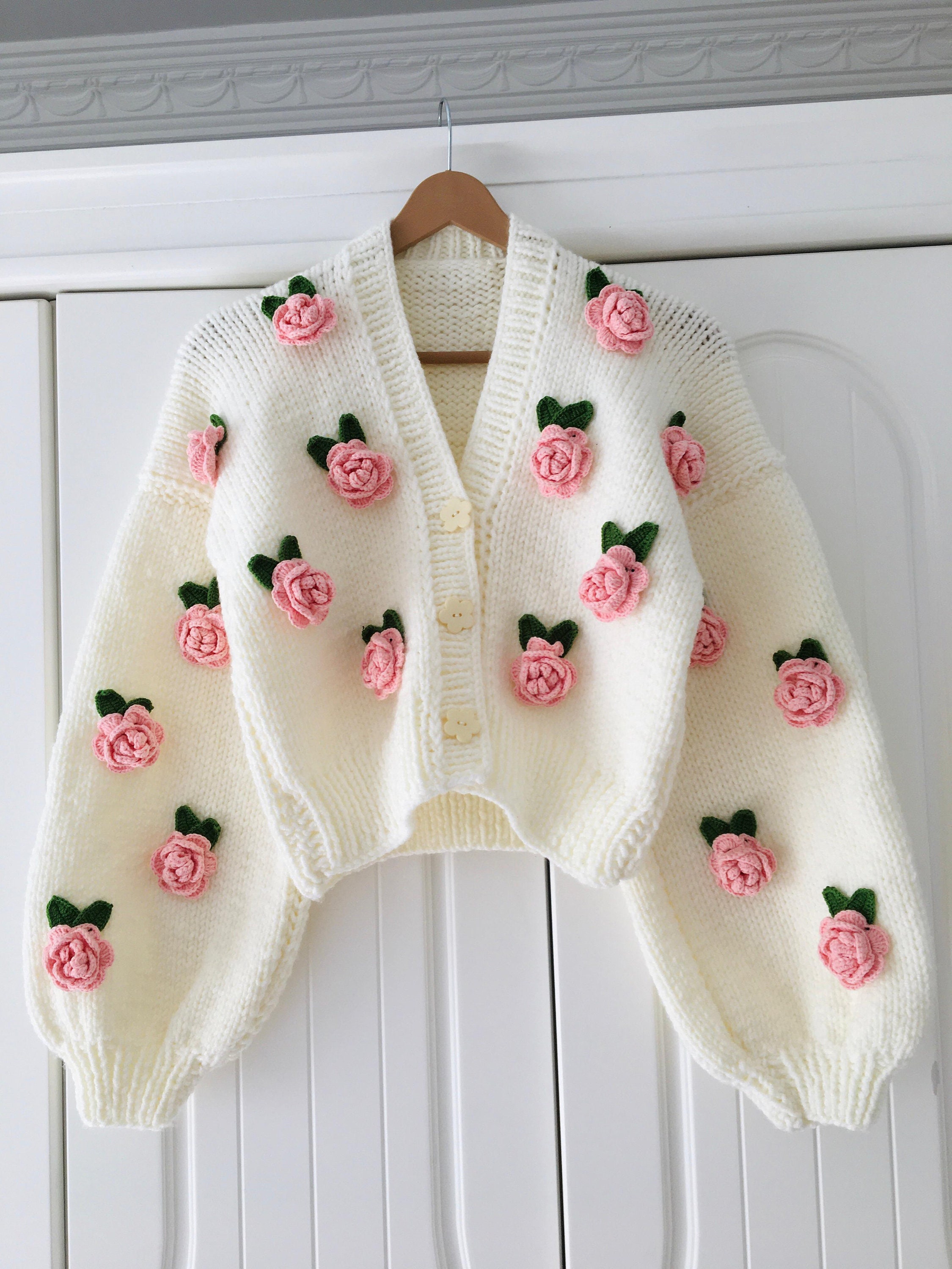 希少 レトロ vintage nougat sugar カーディガン 花柄 刺繍 vintage nougat sugar flower cardigan